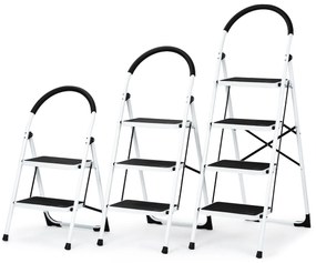 Scară pliabilă din oțel Steps, 4 trepte, 4 trepte