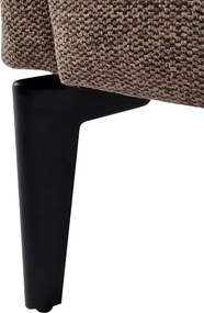 Fotoliu de design, maro / negru, KAPY