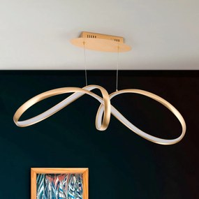 Lustra suspendata dimabila Circus satin brass