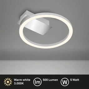 Briloner 3778-014 - Plafonieră LED FRAME LED/5W/230V Ø 20 cm crom mat