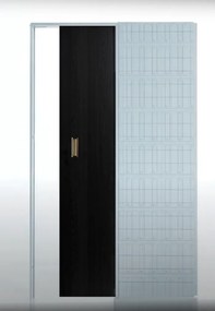 Usa glisanta HDF incastrata in perete - Colectia Basic 800 x 2000, 815 x 2020, Folie Decor, 1800 x 2100, Set maner + broasca cu cioc, Gri Antracit