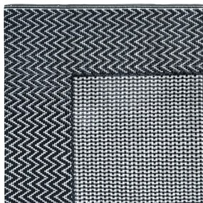 Covor de exterior, gri, 160x230 cm, PP negru si gri, 160 x 230 cm