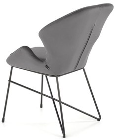 Scaun de design Catifea Gri, KAND 458