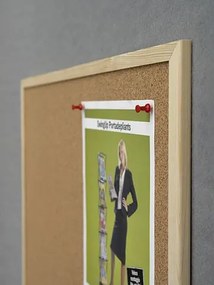 Panou plută,CLASSIC Cork Board Eco 30x40cm,cadru din lemn