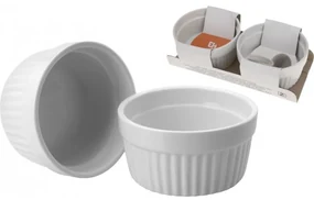 Set 2 ramekine White, portelan, 9x4.6 mm