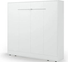 Pat rabatabil Devesto Horizontal Wall 160 alb LED, 200x160 cm – Alb