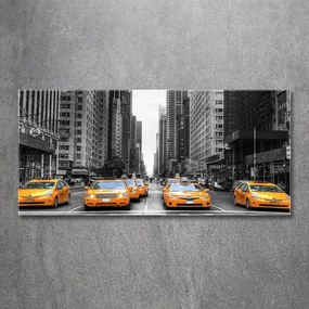 Tablou sticlă acrilică New york taxiuri