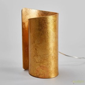 Veioza aurie cu abajur din sticla curbata Imagine I-IMAGINE-L-ORO FE