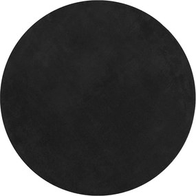 vidaXL Covor HUARTE, fir scurt, moale și lavabil, negru, Ø 200 cm