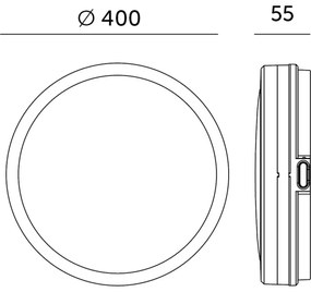 Plafonieră LED pentru baie NAIROS LED/36W/230V 3000/4000/6500K IP65 alb