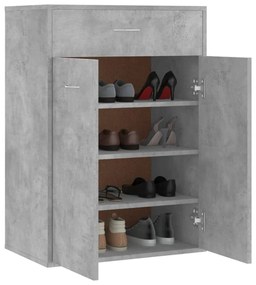 Pantofar, gri beton, 60 x 35 x 84 cm, PAL Gri beton, 4, 1, 1