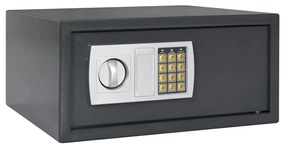 vidaXL Seif digital cu blocare Gri închis 42 x 37 x 20 cm Oțel