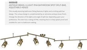 Plafoniera directionabila pentru baie IP44 Samson 6L 6606AB SRT
