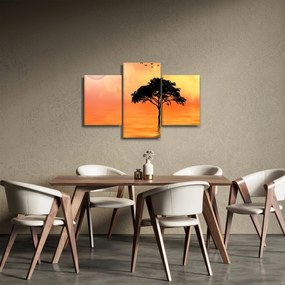 Tablou cu copac în apus de soare (90x60 cm)