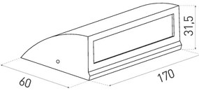 Aplică perete exterior LED LED/6W/230V IP54