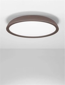 Lustra LED aplicata stil modern FELICIA maro 60cm