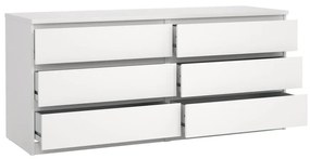 Comodă Simplicity 154 x 50 x 70 cm, alb lucios