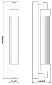 Zuma Line KALIA 003064-034730 - Aplică de perete LED/8W/230V, alamă