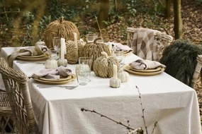 IB Laursen Decoratiune din gresie dovleac PUMPKIN STANDING Ø10 cm crem