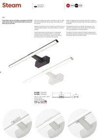 Redo 01-3085 - Lampă LED pentru tablou STEAM, 12 W, 230 V, 59,5 cm, albă
