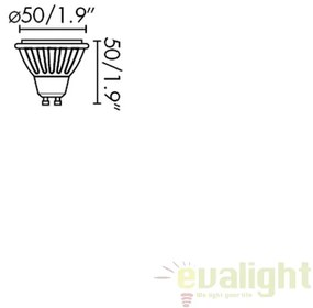BEC LED GU10 8W 2700K 17320