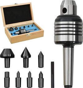 vidaXL Set accesorii strung Live Center MT2, 10 piese