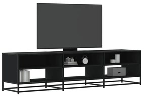 vidaXL Comodă TV, negru, 180x40x46 cm, lemn prelucrat