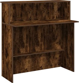 vidaXL Birou de recepție stejar afumat 100x50x103,5 cm lemn prelucrat