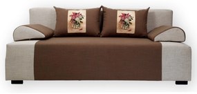 Canapea extensibilă Lila cu flori Arcuri pocket cu spumă memorie