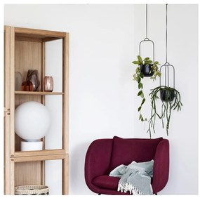 Set 2 ghivece suspendate din fier Hübsch Juro, negru