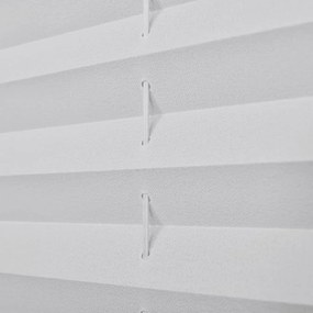 Jaluzea plisse, alb, 60x100 cm, pliuri Alb, 60 x 100 cm
