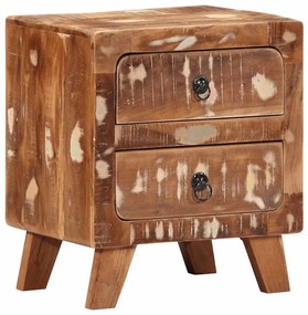 vidaXL Noptiera 40x32x46 cm lemn masiv recuperat