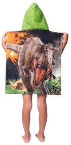 Poncho pentru copii pentru 3-8 ani din bumbac Jurassic World "Volcano" – Jerry Fabrics