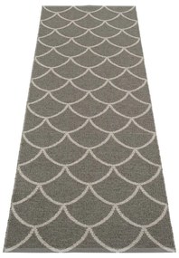Covor tip traversă pentru interior și exterior gri 70x225 cm Kotte Charcoal – Pappelina