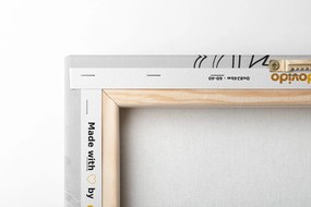 Tablou Mandala în motiv de iarnă în design alb-negru