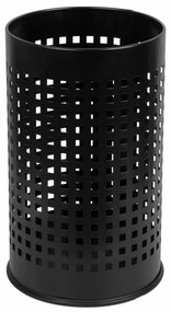 Alda Coș de gunoi Officer perforat 18 l, negru, 18 l