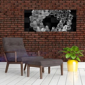 Tablou - șah albnegru (120x50 cm)