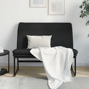 351323 vidaXL Bancă, negru, 100x75x76 cm, material textil