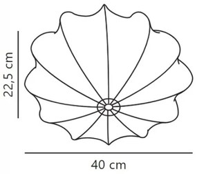 Plafonieră Nordlux AERON 1xE27/40W/230V d. 40 cm