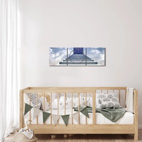 Tablou - Călătorie într-o altă dimensiune (cu ceas) (90x30 cm)