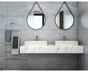 Sapho - Lavoar pentru montare pe blat 58x36 cm, finisaj beton/bej