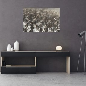 Tablou - Turmă de antilope sălbatice (90x60 cm)