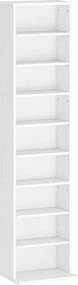 HOMCOM Unitate de Stocare pentru 260 de CD-uri/120 de DVD-uri - Alb | Aosom Romania