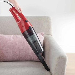 La mâna a doua: Aspirator vertical Rosberg R51001A, 600W, 800 ml, Filtru HEPA, Manual, Rosu