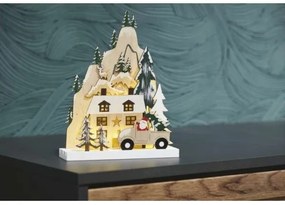 Decorațiune LED de Crăciun 10xLED/2xAA bej