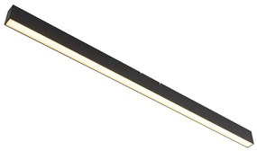 Plafonieră neagră incl. LED cu 3 trepte de intensitate reglabilă 2700-4000K cu comutator DIP - Keane