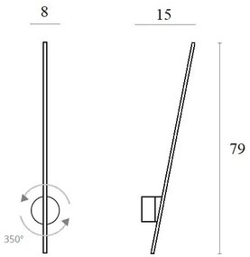 Aplică LED de exterior MAXLIGHT W0212 SPIDER LED/8,4W/230V IP44 alb