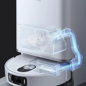 Aspirator robot Xiaomi Robot Vacuum 5 Pro EU OV21GL, 55 W, 20000 Pa, 140 min, cameră triplă AI de 5 MP cu funcție de recunoaștere, stație automată de spălare și uscare, navigație dToF retractabilă, apă la 80 °C, alb