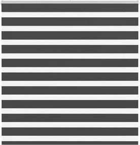 vidaXL Jaluzea tip zebra neagră lățime țesătură 140,9 cm poliester