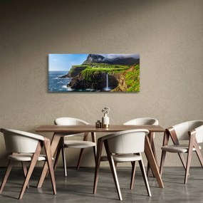 Tablou - Cascada Múlafossur (120x50 cm)